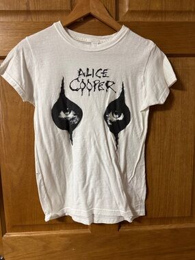 Alice Cooper White Graphic Tee